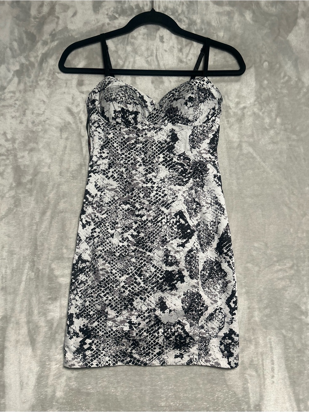 G By Guess Mini Cocktail Dress Women’s XS Snakeskin Nightclub Party